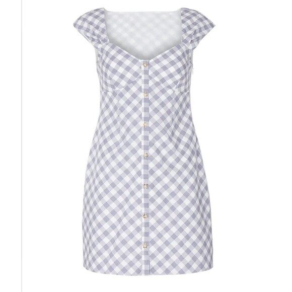 SAYLOR Hadleigh Gingham Cap Sleeve Lightweight Mini Dress SIZE XL - Picture 13 of 13